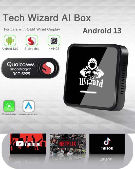 Tech Wizard MMB Android 13 Carplay Multimedia AI Box
